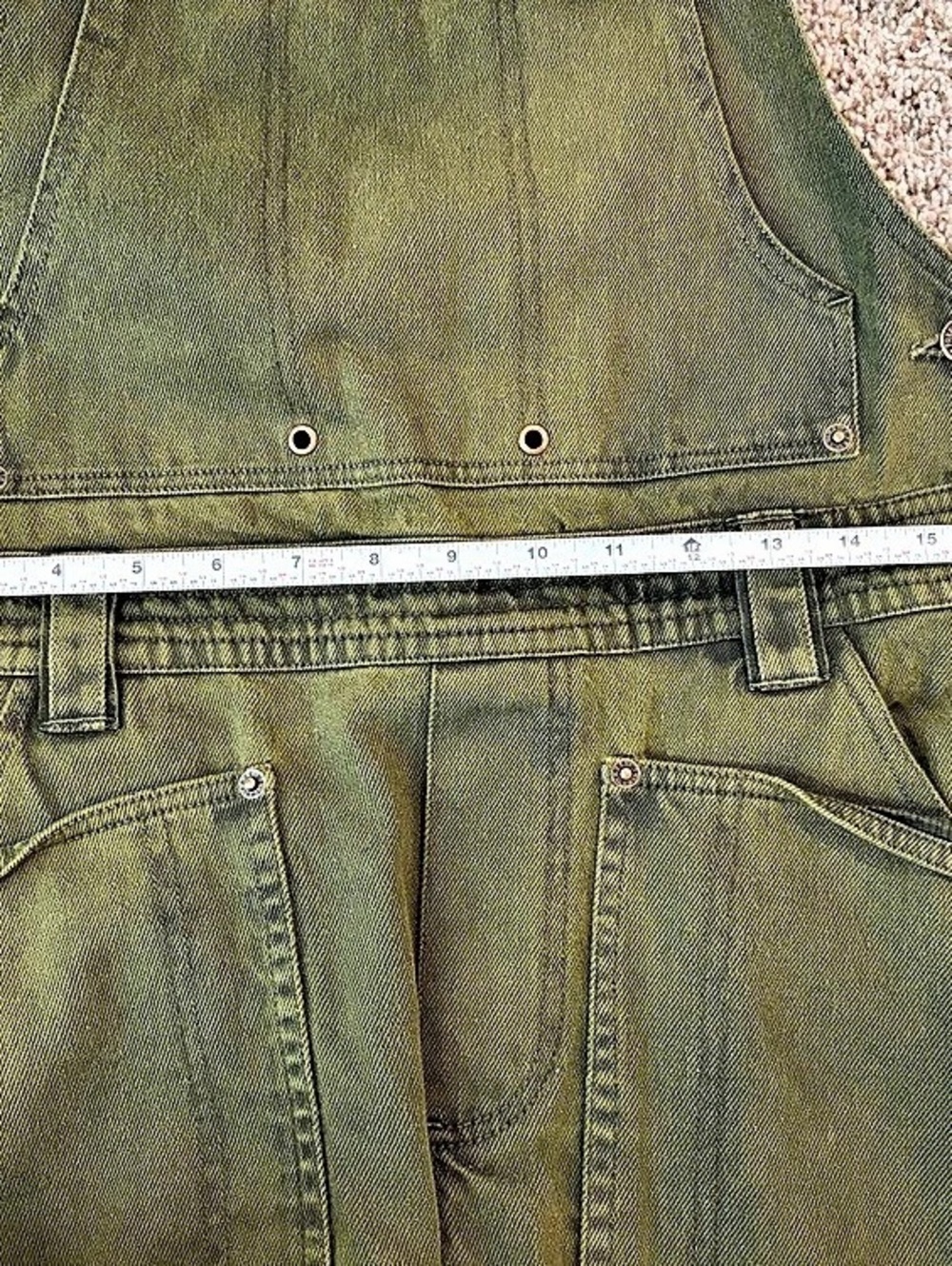 Free People - We the Free - Just in Time Overalls - Army Green S NWT - Picture 13 of 15